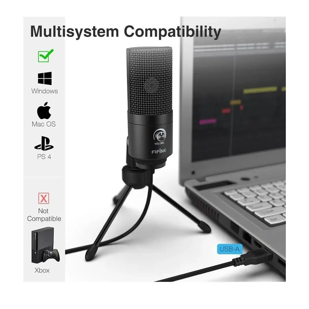 FiFine Technology K669-K669B ~ USB Podcast Condenser Microphone